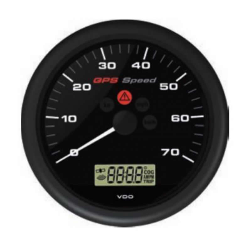 VDO ViewLine GPS Speedometer 0-70 kn Black 110 mm
